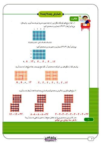 گام به گام ریاضی سوم دبستان | فصل به فصل | (136 صفحه PDF)