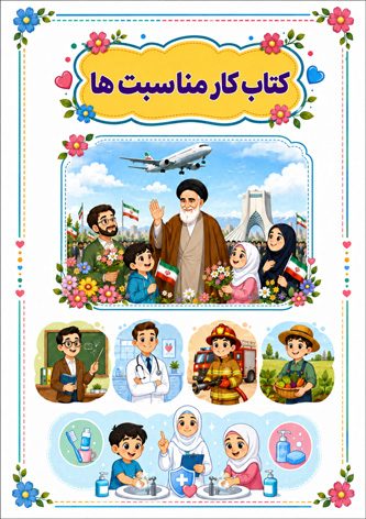 کتاب مناسبت ها پیش دبستانی و کودکان و رنگ آمیزی مناسبت ها